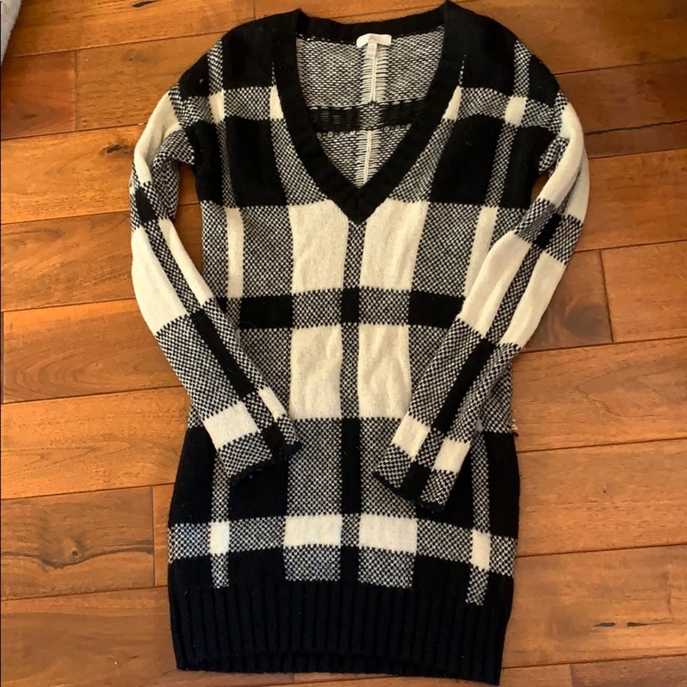 Joie Oversized Plaid Sweater